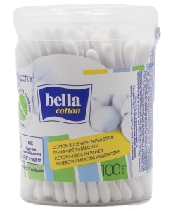 BETISOARE IGIENICE DE URECHI BELLA *100 BUC, CUTIE ROTUNDA