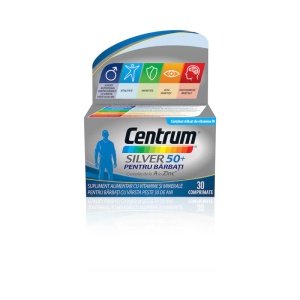 CENTRUM SILVER 50+ BARBATI, 30 COMPRIMATE