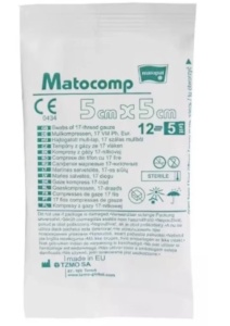 COMPRESE STERILE MATOCOMP 5X5 CM * 5 BUC