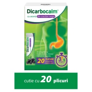 DICARBOCALM CU AROMA DE COACAZE NEGRE 351,9MG/400MG*20 PLIC