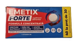 EMETIX FORTE * 40 COMPRIMATE LA PRET DE 30