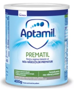 Lapte praf Aptamil Prematil pentru prematuri, 400 g