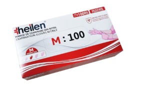 MANUSI EXAM HEILEN NITRIL NEPUDRATE ROZ MAR.M * 100 BUC