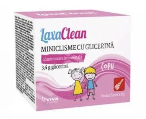 MINICLISME CU GLICERINA COPII LAXACLEAN * 6 MINICLISME