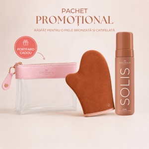 PACHET PROMOȚIONAL COCOSOLIS Spumă autobronzată Dark, 200 ML + Mănușă pentru aplicarea spumei autobronzante