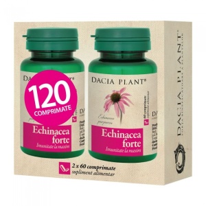 PACHET PROMOTIONAL ECHINACEA FORTE * 60 COMPRIMATE 1+1 GRATIS, DACIA PLANT