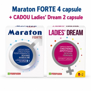 PACHET PROMOTIONAL MARATON FORTE * 4 CAPSULE + LADIES' DREAM * 2 CAPSULE CADOU, PARAPHARM