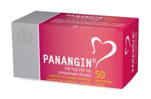 Panangin, 158 mg/140 mg, 50 comprimate filmate, Gedeon