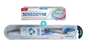 PASTA DE DINTI SENSODYNE COMPLETE PROTECTION*75 ML+PERIUTA COMPLETE PROTECTION MEDIUM