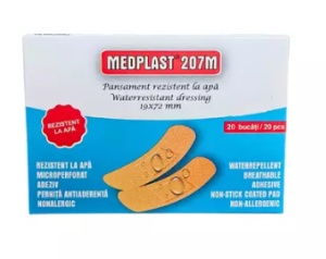 PLASTURI MEDPLAST REZISTENT LA APA 1.9*7.2 CM * 20 BUC 207