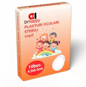 PLASTURI OCULARI COPII 65x45MM DR.HAPPY * 10 BUC
