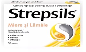 STREPSILS MIERE SI LAMAIE * 36 COMPRIMATE