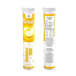 SUN HEALTH VITAMINA C 1000 MG * 20 COMPRIMATE EFERVESCENTE