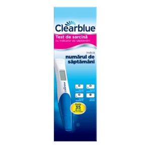 TEST SARCINA CU INDICAREA NR.DE SAPTAMANI CLEARBLUE * 1 BUC