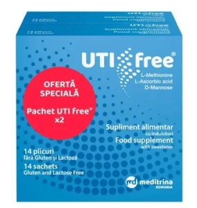 UTI-FREE * 14 PLICURI, OFERTA SPECIALA 1+1, MEDITRINA