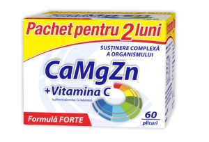 ZDROVIT CA+MG+ZN+VIT.C FORTE * 60 PLICURI
