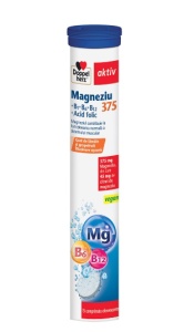 AKTIV MAGNEZIU 375+B1+B6+B12+ACID FOLIC * 15 COMPRIMATE EFERVESCENTE, DOPPELHERZ