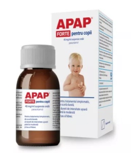APAP FORTE PENTRU COPII SUSPENSIE ORALA 40MG/ML * 85 ML