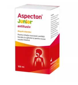 Aspecton Junior, sirop antitusiv, 100 ml, Krewel