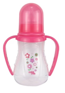 BIBERON DECORAT CU MANERE * 150 ML RO155 PRIMII PASI
