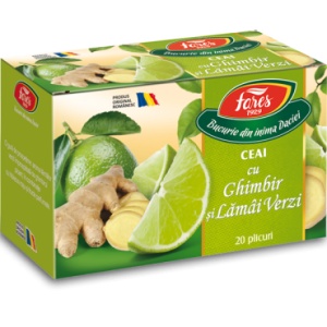 CEAI CU GHIMBIR SI LAMAI VERZI * 20 PLIC FARES