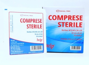 COMPRESE STERILE 10/8 * 48 ST HELP