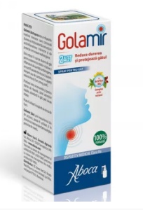 Golamir 2 Act spray adulti cu alcool, 30 ml, Aboca