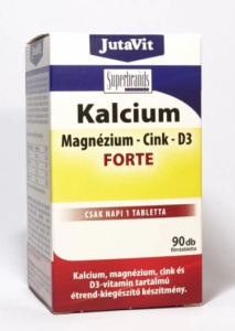 JUTAVIT CALCIU 500 MG+ MAGNEZIU 150 MG+ZINC 15 MG FORTE * 90 COMPRIMATE