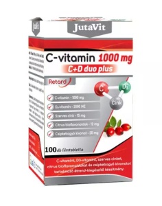 JUTAVIT VITAMINA C 1000 MG C+D DUO PLUS * 100 TABLETE