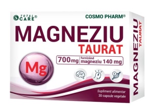 Magneziu Taurat, 700 mg, 30 capsule, Cosmo Pharm