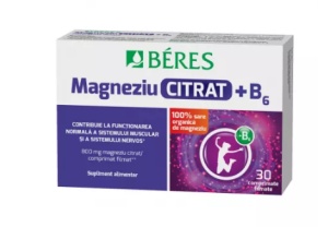 MAGNEZIU-VIT B6 * 30 COMPRIMATE FILMATE, BERES