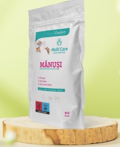MULTI CARE CONFORT MANUSI PENTRU SPALAREA CORPULUI * 10 BUC