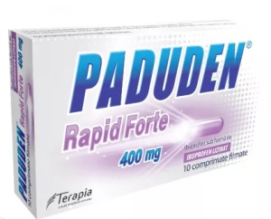 Paduden Rapid Forte, 400 mg, 10 comprimate
