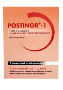 POSTINOR-1 1500 MCG * 1 COMPRIMATE ORODISP