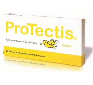 PROTECTIS JUNIOR AROMA DE CAPSUNI * 20 TABLETE MASTICABILE