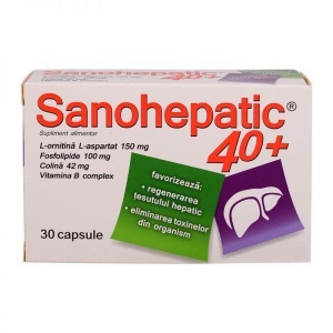 SANOHEPATIC 40+, 30 CAPSULE, ZDROVIT