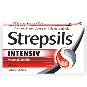 STREPSILS INTENSIV MIERE SI LAMAIE * 24 COMPRIMATE RECKITT