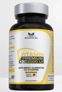 VITAMIN D3 PREMIUM 2000 UI * 60 CAPSULE MOI, BOOST4LIFE 0436