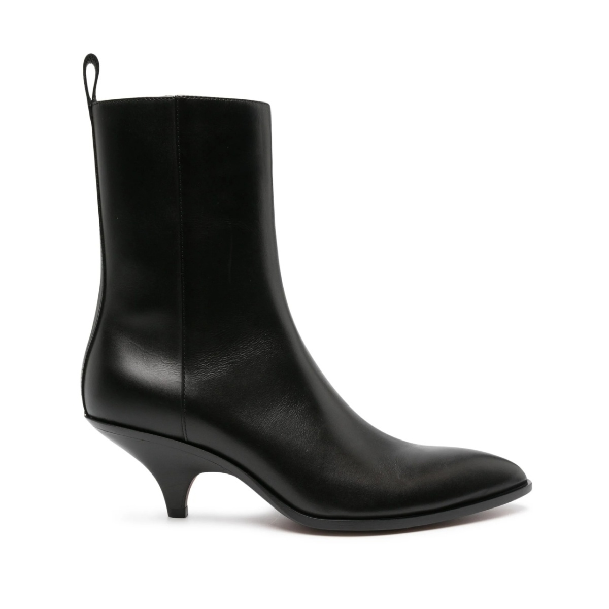 18mm pointed-toe leather boots