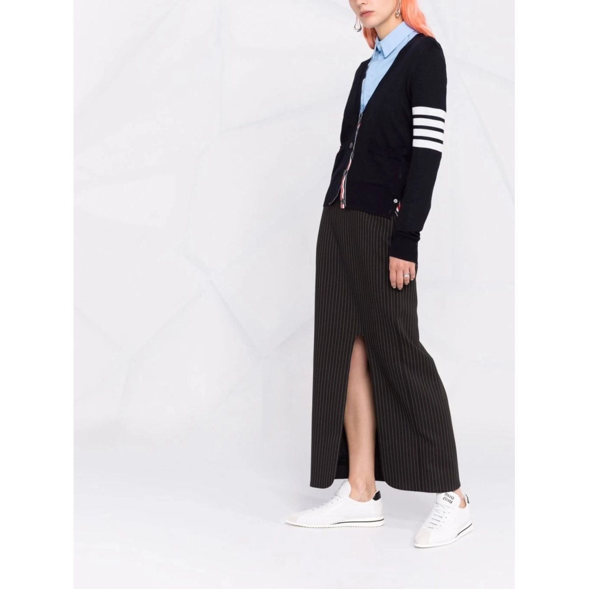 4-Bar merino wool cardigan - Img 4