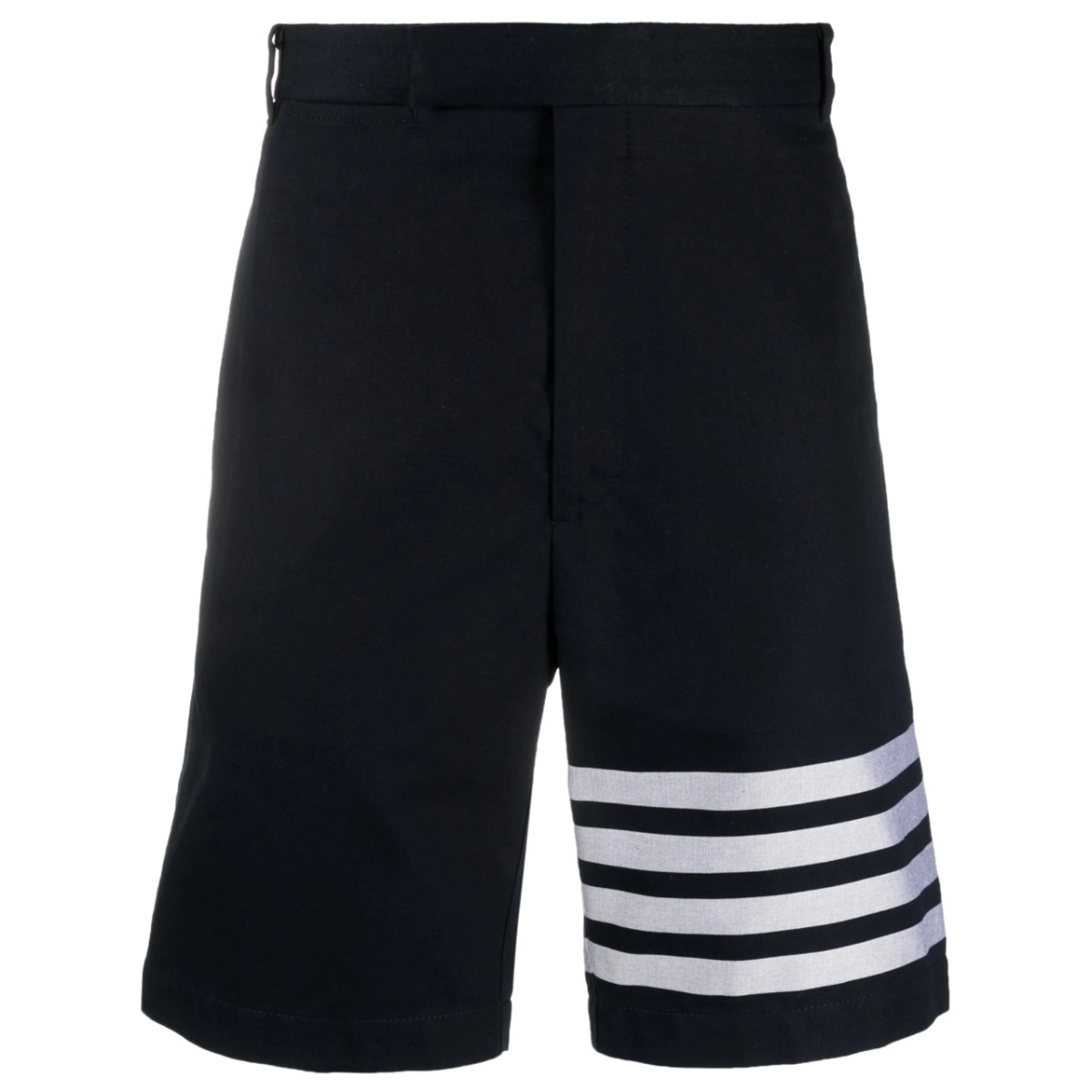 4 Bar-stripe cotton shorts