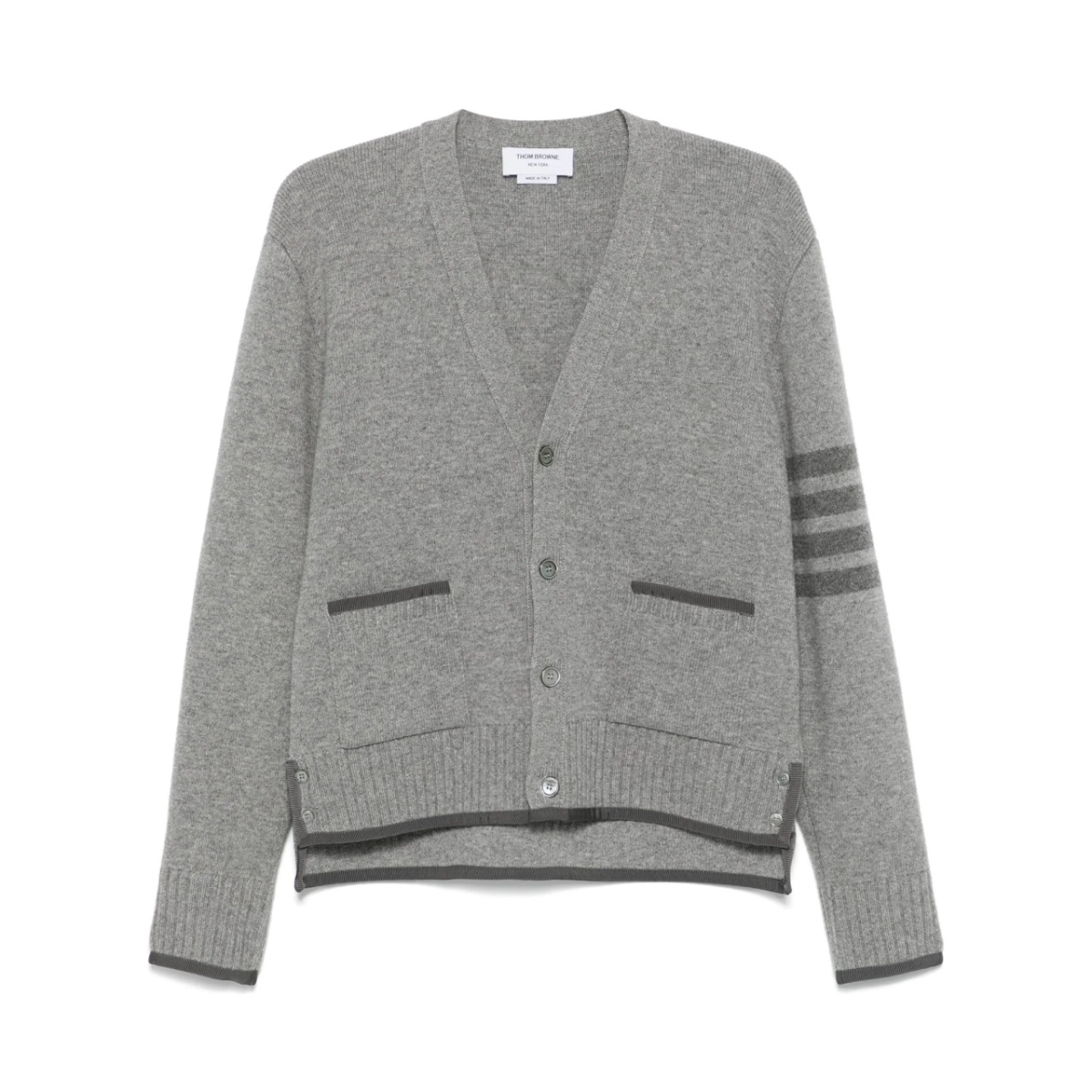 4 Bar stripe grosgrain tipping cardigan