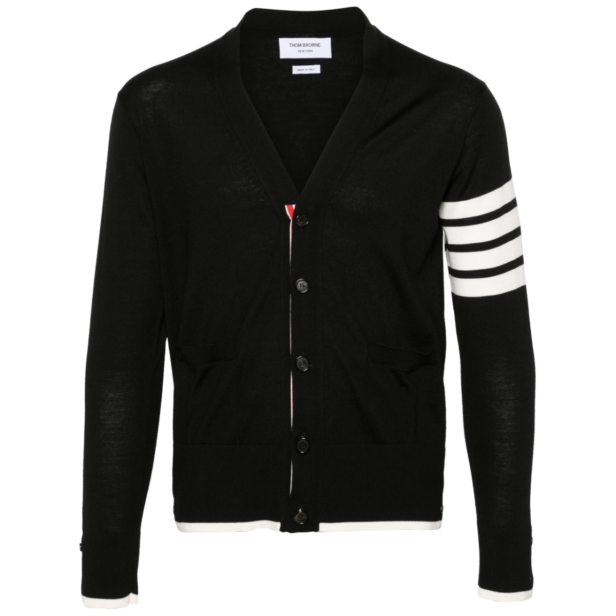 4-Bar wool cardigan