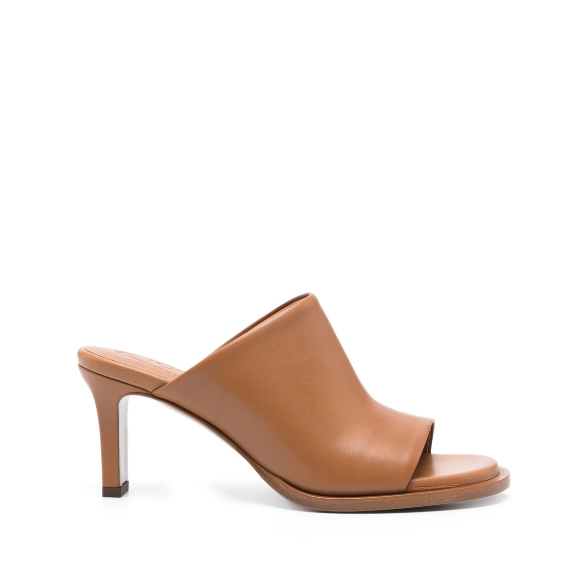 75mm leather mules