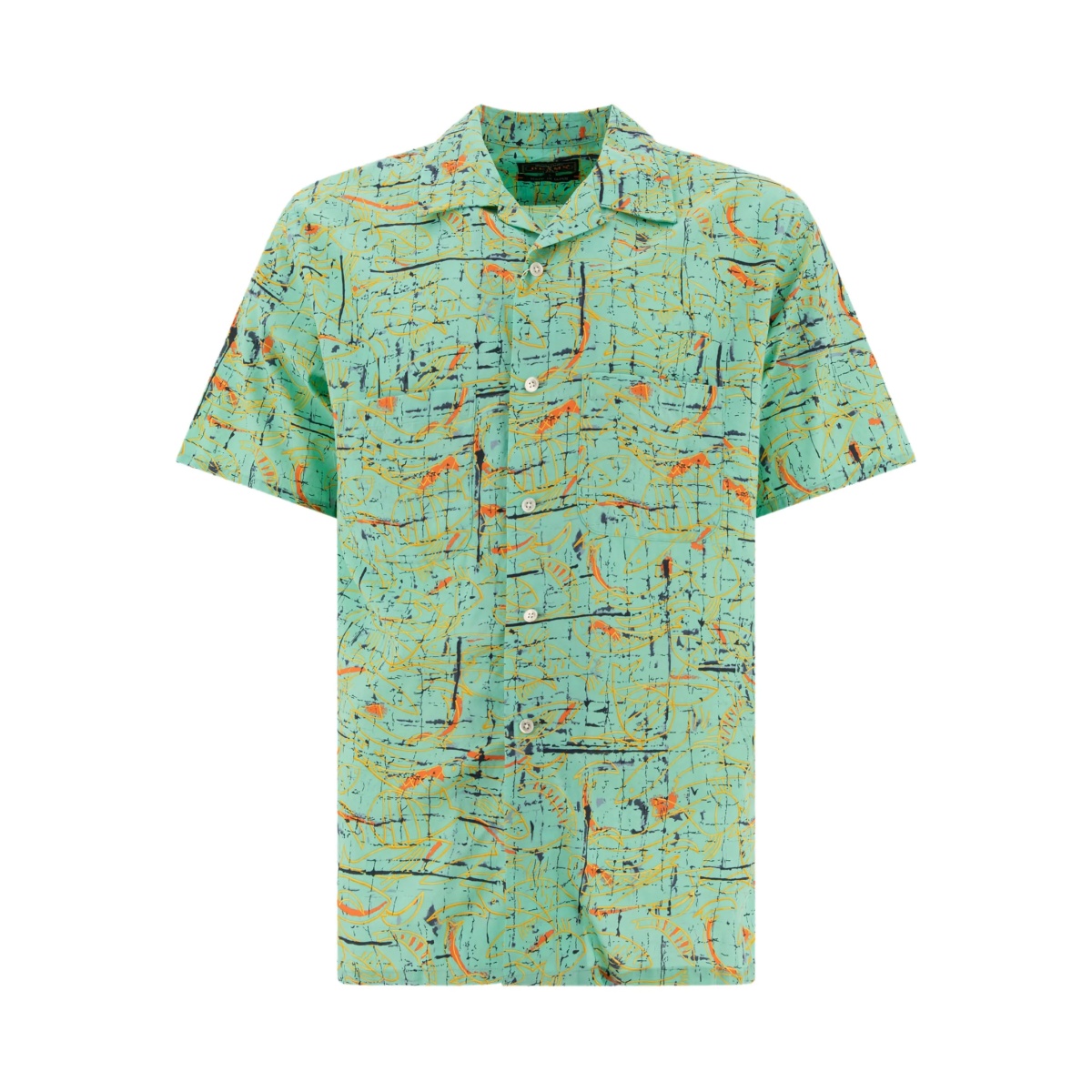 abstract-print short-sleeve shirt