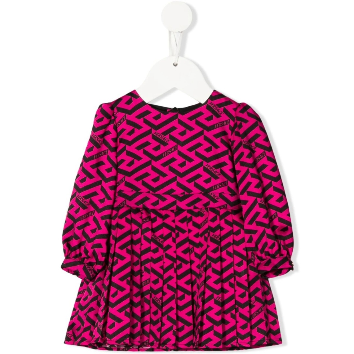 all-over monogram-pattern print dress