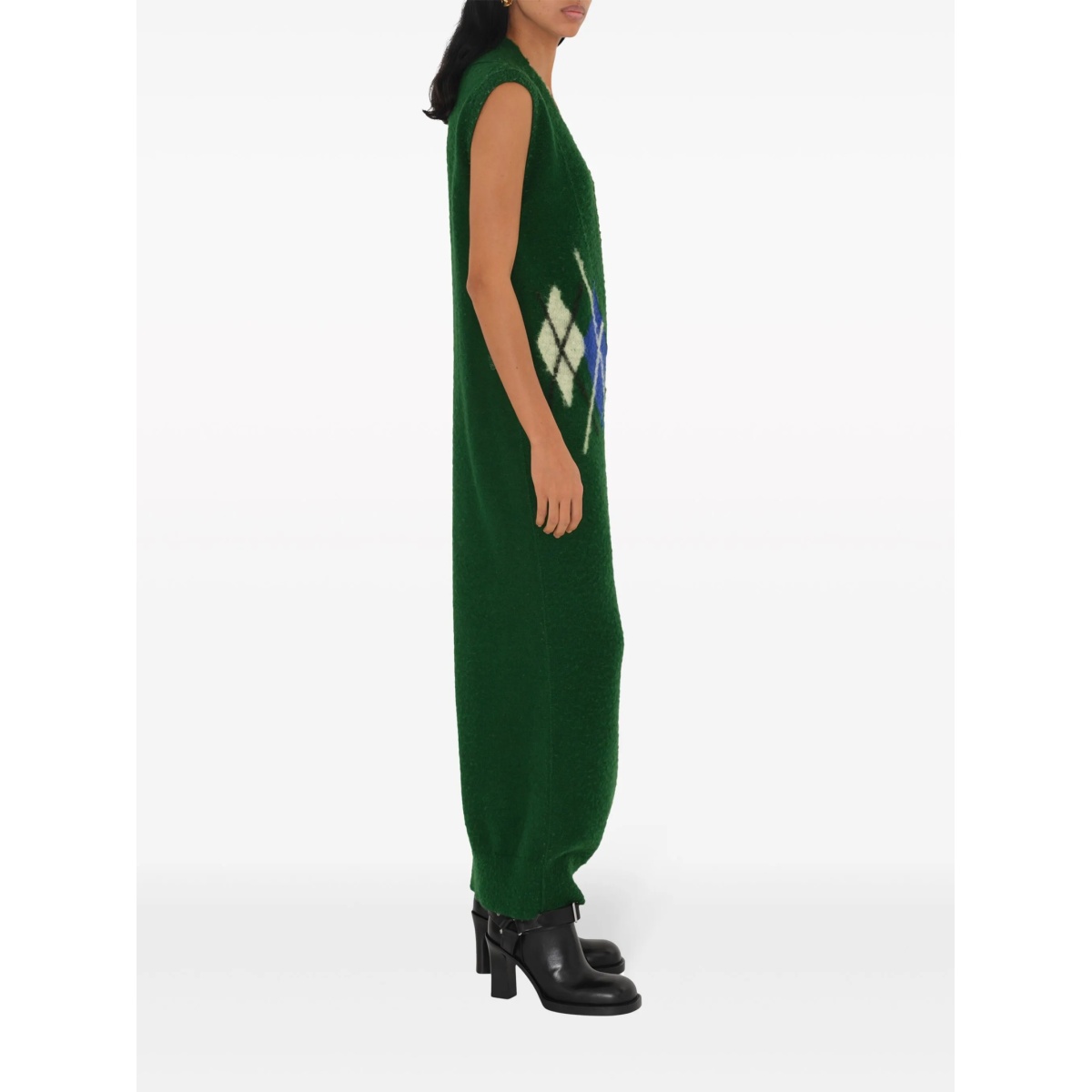 argyle-intarsia wool maxi dress - Img 3