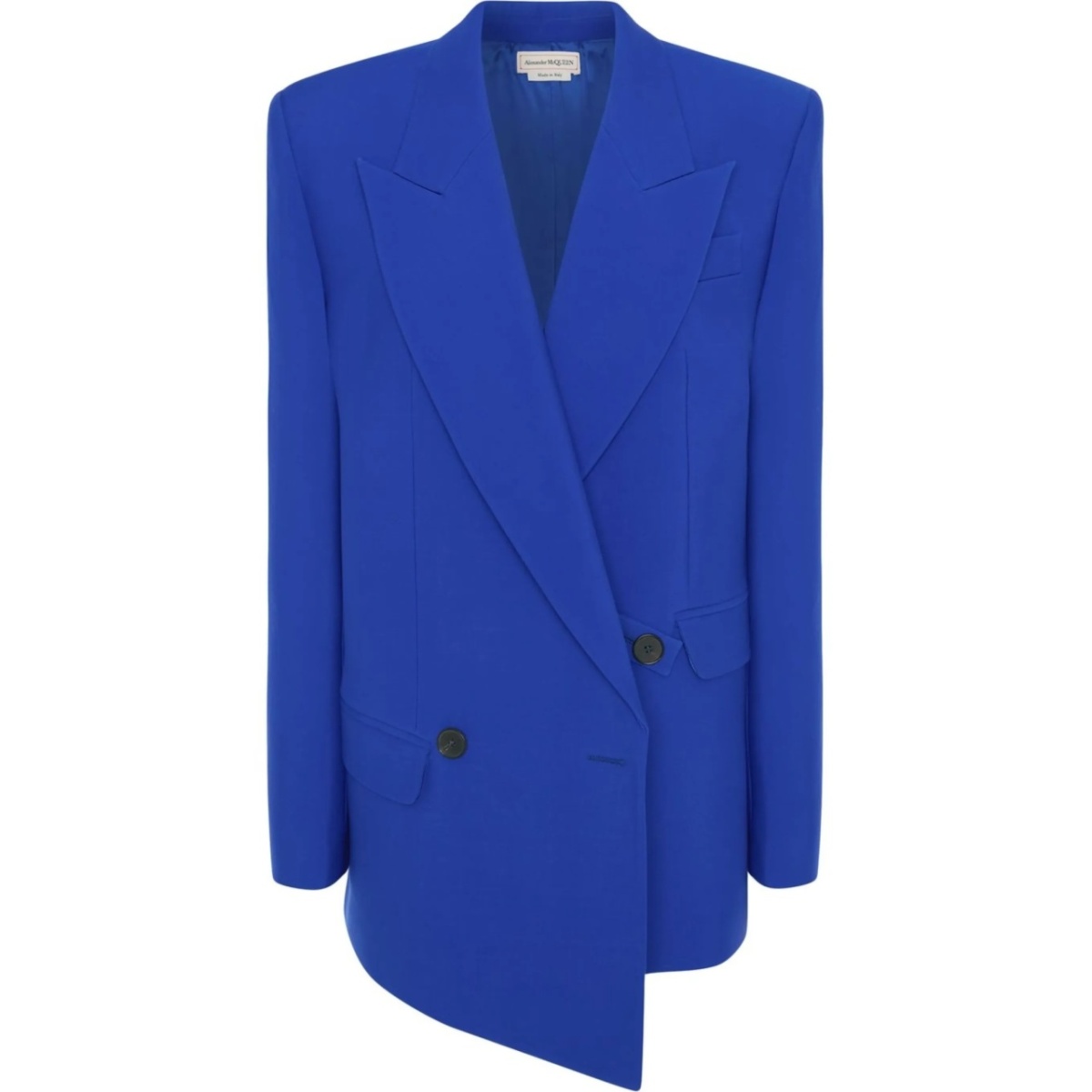 asymmetric double-breasted blazer