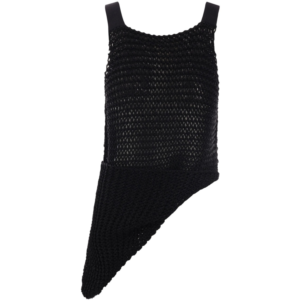 asymmetric knitted vest