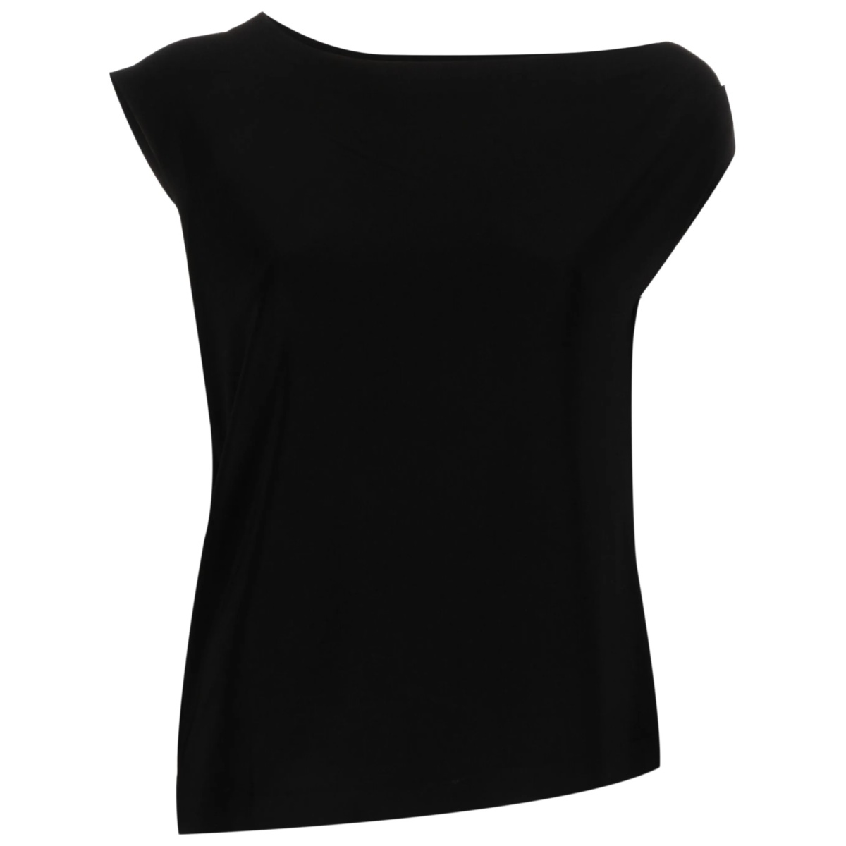 asymmetric sleeveless top